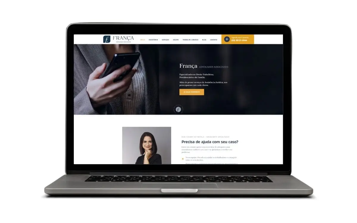 Aquisição Digital para Escritório de Advocacia — projeto desenvolvido para França Advogados Associados